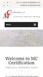 Mobile Screenshot of mc-certification.net